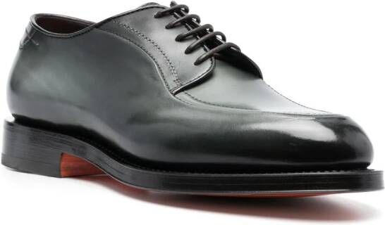 Santoni Derby schoenen met ronde neus Groen