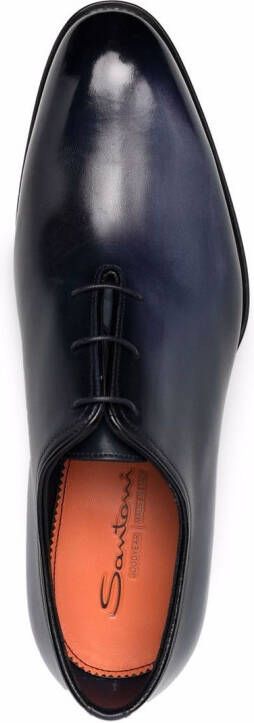 Santoni Derby veterschoenen Blauw