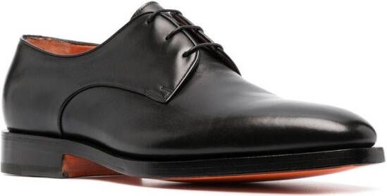 Santoni Derby veterschoenen Zwart