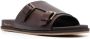 Santoni Doctor-Gort50 leren slippers Bruin - Thumbnail 2