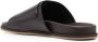 Santoni Doctor-Gort50 leren slippers Bruin - Thumbnail 3