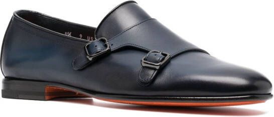 Santoni Dolorous gespschoenen Blauw