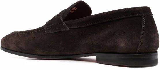 Santoni Door suède loafers Bruin