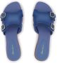Santoni Slippers met dubbele gesp Blauw - Thumbnail 4