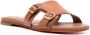 Santoni Slippers met dubbele gesp Bruin - Thumbnail 2