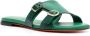 Santoni Slippers met dubbele gesp Groen - Thumbnail 2