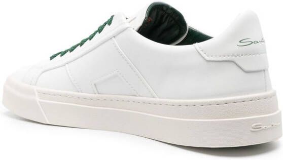 Santoni Double Buckle low-top sneakers Wit