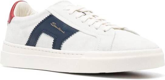 Santoni Double Buckle low-top sneakers Blauw