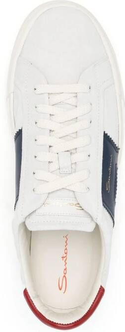 Santoni Double Buckle low-top sneakers Blauw