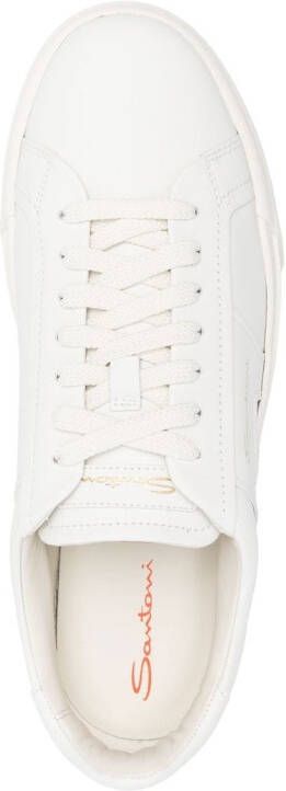 Santoni Double Buckle low-top sneakers Wit