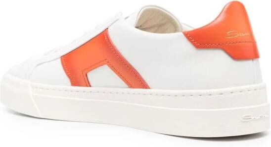 Santoni Double Buckle low-top sneakers Wit