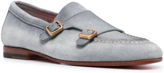 Santoni Gespschoenen Blauw