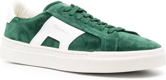 Santoni Double-Buckle sneakers Groen