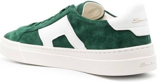 Santoni Double-Buckle sneakers Groen