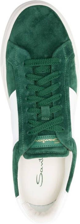 Santoni Double-Buckle sneakers Groen