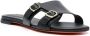 Santoni Leren sandalen Zwart - Thumbnail 2