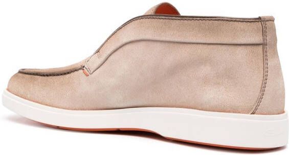 Santoni Dragon suède desert boots Beige