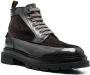 Santoni Enkellaarzen met vlakken Zwart - Thumbnail 2
