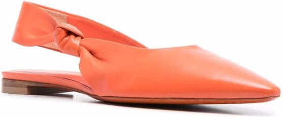 Santoni Geknoopte slingback sandalen Oranje