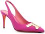 Santoni Geribbelde pumps Roze - Thumbnail 2