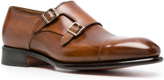 Santoni Gespschoenen Bruin