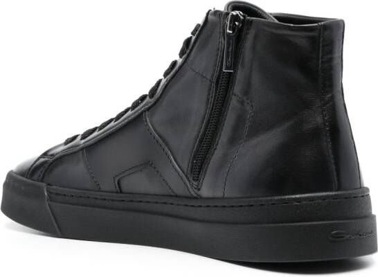 Santoni Ging high-top sneakers Zwart