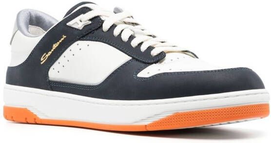 Santoni Goran sneakers met vlakken Wit