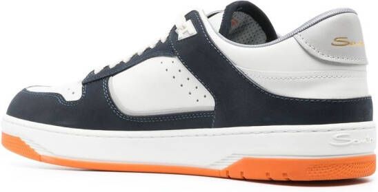 Santoni Goran sneakers met vlakken Wit