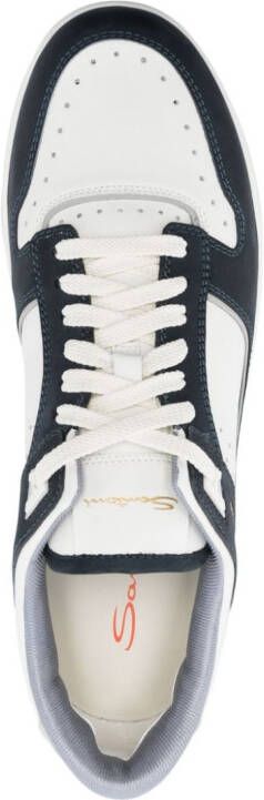 Santoni Goran sneakers met vlakken Wit