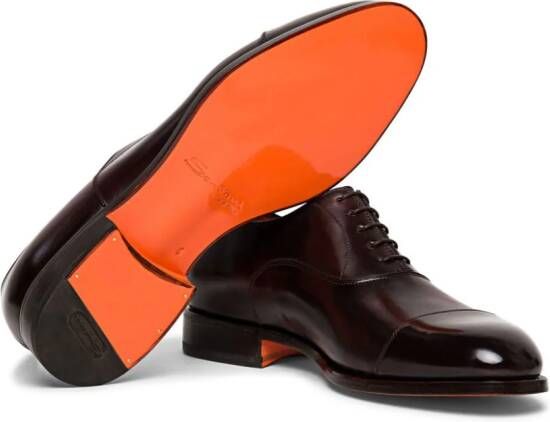 Santoni Oxford schoenen met kleurverloop Rood