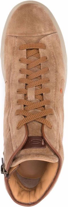 Santoni High-top sneakers Beige
