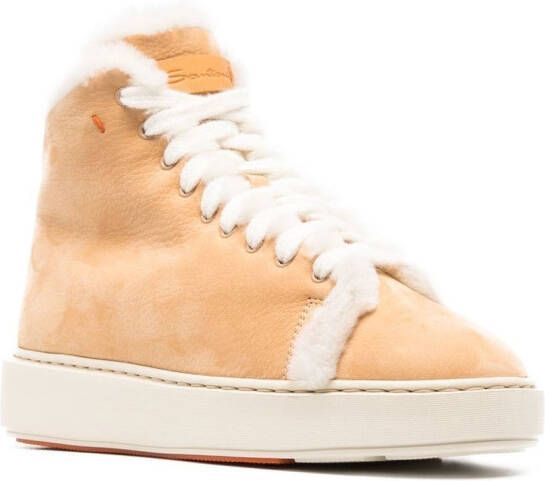 Santoni High-top sneakers Beige