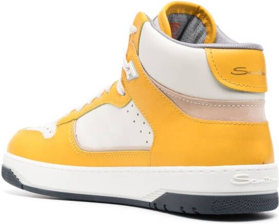 Santoni High-top sneakers Geel