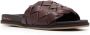 Santoni Leren slippers Bruin - Thumbnail 2