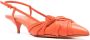 Santoni Slingback sandalen met geknoopt detail Oranje - Thumbnail 2