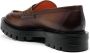 Santoni Leren loafers Bruin - Thumbnail 3