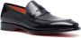 Santoni Leren penny loafers Zwart - Thumbnail 2