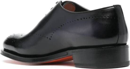 Santoni Leren brogues Bruin