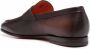 Santoni Leren loafers Bruin - Thumbnail 3