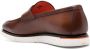 Santoni Leren loafers Bruin - Thumbnail 3