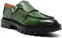 Santoni Leren loafers Groen - Thumbnail 2