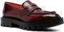 Santoni Leren loafers Rood - Thumbnail 2