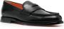 Santoni Leren loafers Zwart - Thumbnail 2