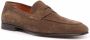 Santoni Leren penny loafers Bruin - Thumbnail 2
