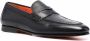 Santoni Leren penny loafers Zwart - Thumbnail 2