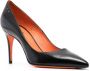 Santoni Leren pumps Zwart - Thumbnail 2