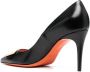 Santoni Leren pumps Zwart - Thumbnail 3