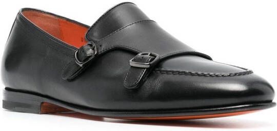 Santoni Leren schoenen Zwart