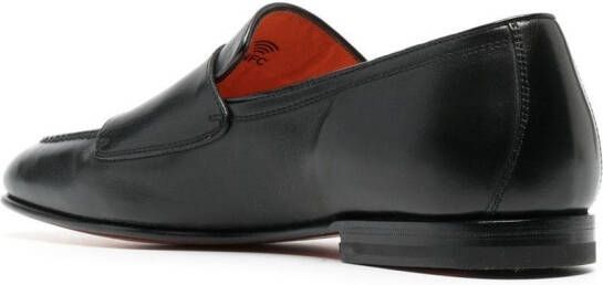 Santoni Leren schoenen Zwart