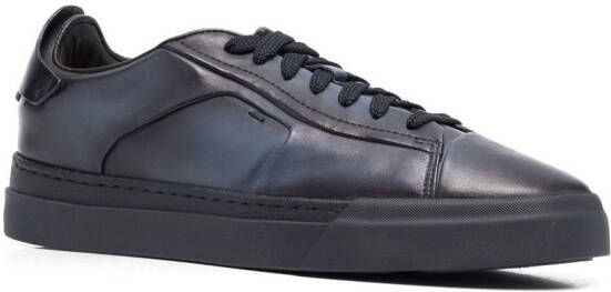 Santoni Leren sneakers Blauw